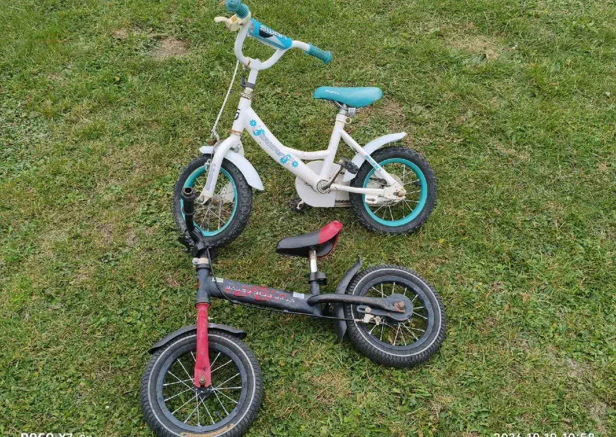 Detské bicykel a odrážadlo spolu za15€