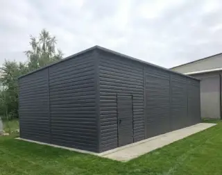 Plechová garáž 12x6