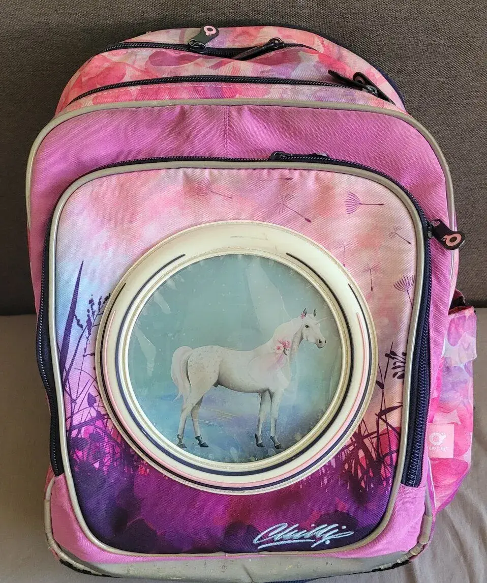 Školská taška Topgal s obrázkami koníkov-SuperStav