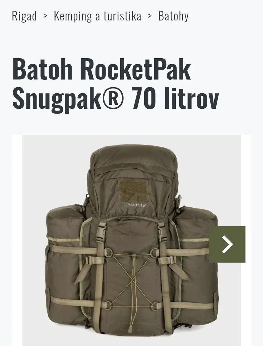 Batoh Snugpack Rocketpak 70L nový