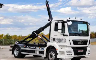 MAN TGM 18.250 - NOVÝ HÁKOVÝ NOSIČ KONTAJNEROV CHARVÁT EU6