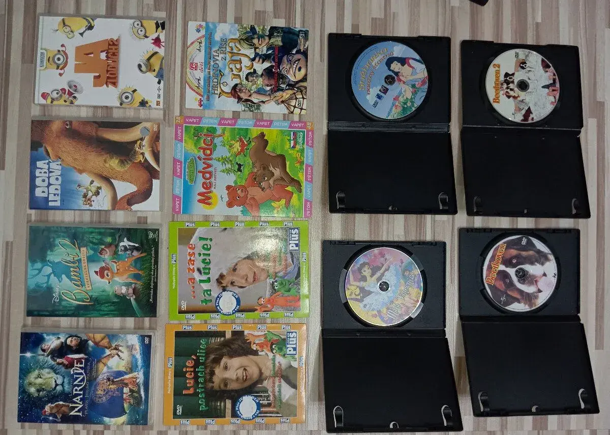 Animované a hrané filmy DVD