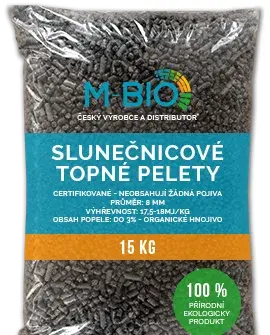 Slnečnicove peletky pelety na kúrenie
