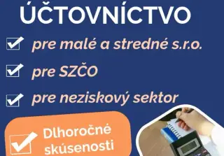 Účtovníctvo pre malé/stredné firmy, SZČO, neziskový sektor