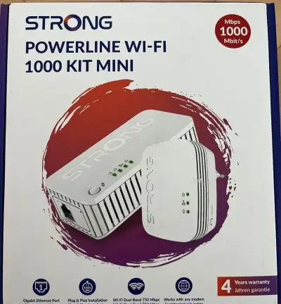 ÚPLNE NOVÝ Strong Powerline Wi-Fi 1000 Kit Mini (Sada 2 ks