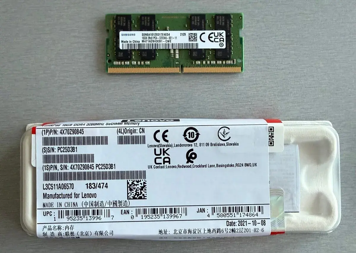 Samsung 16GB DDR4 3200MHz So-DIMM RAM uplne novy