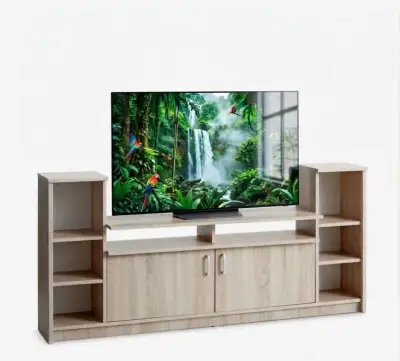 TV stolík s poličkami a úložným priestorom