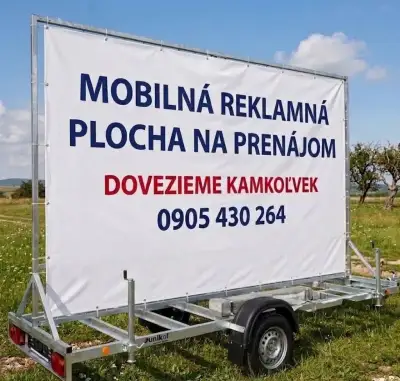 Prenájom mobilnej reklamnej plochy
