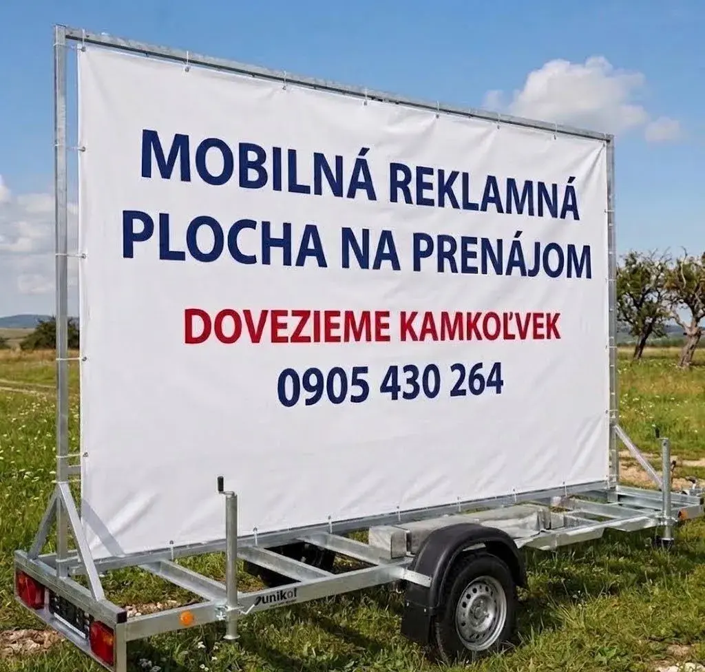 Prenájom mobilnej reklamnej plochy
