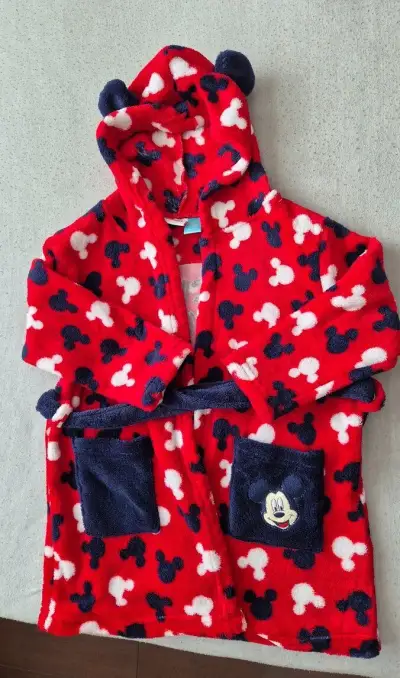 Detský župan s kapucňou Mickey Mouse