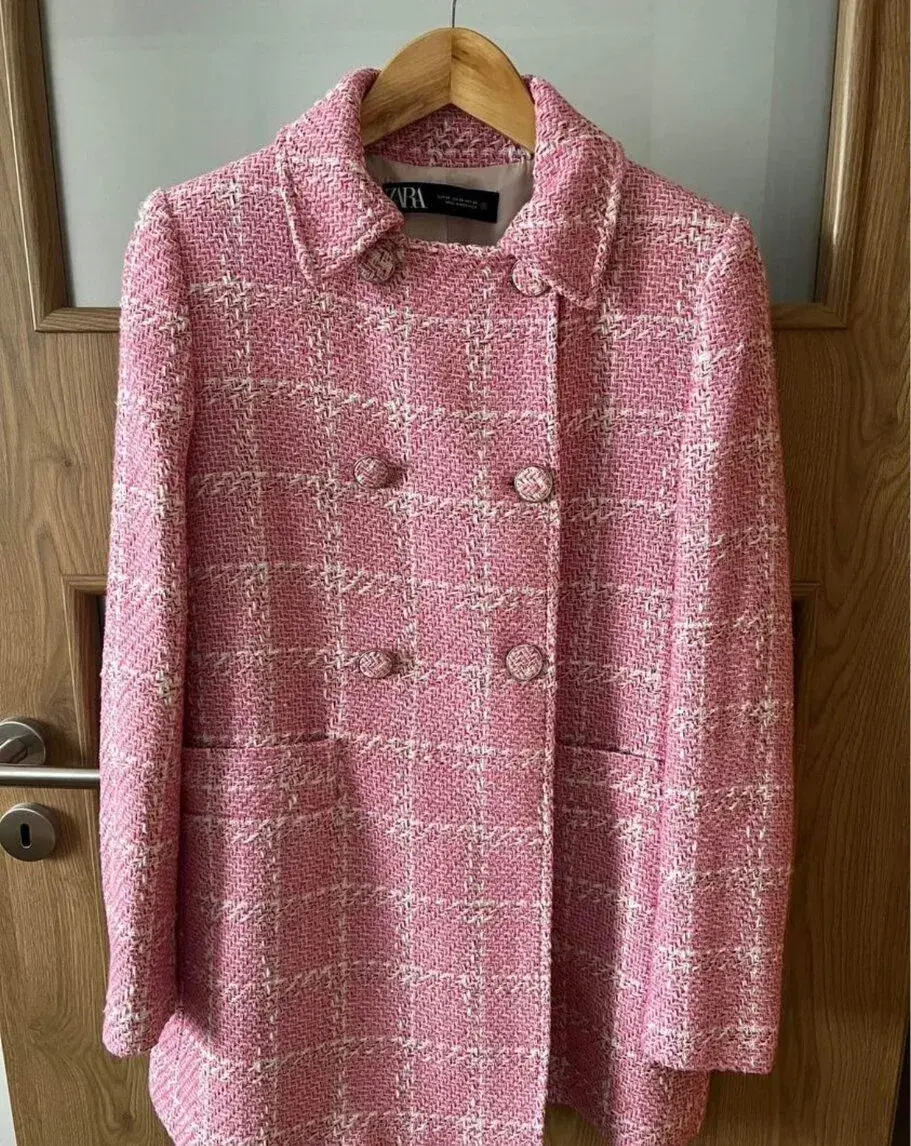 ZARA ruzove sako/kabat, velkost XS
