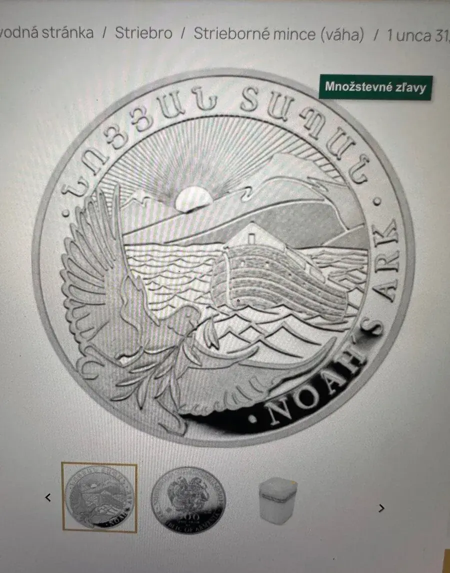 Strieborne mince 1oz