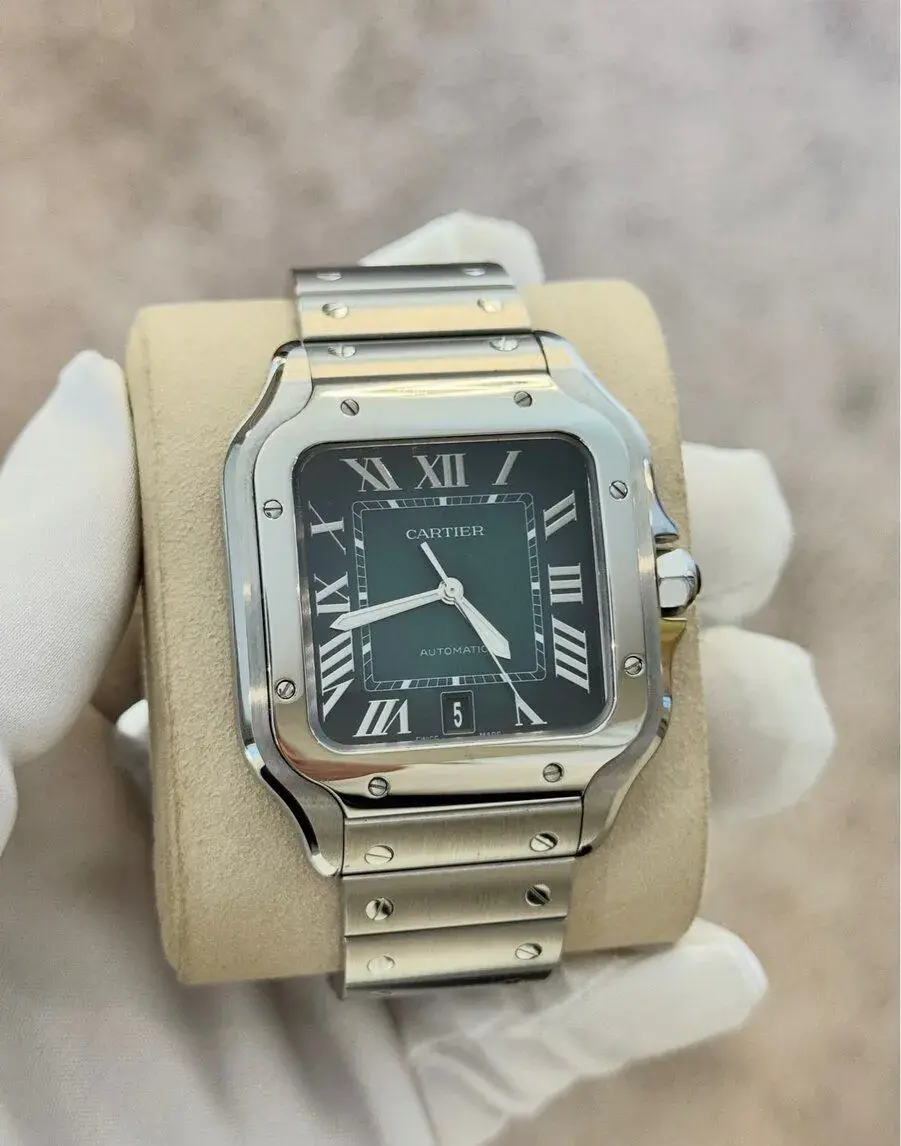 Cartier Santos Large Green, WSSA0062, 2025, Full Set