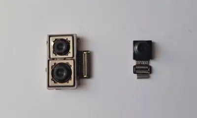 Predný a zadný fotoaparát na mobil HUAWEI P20.