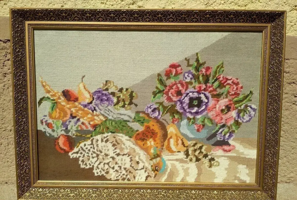 Veľký vyšívaný obraz (78x57 cm)