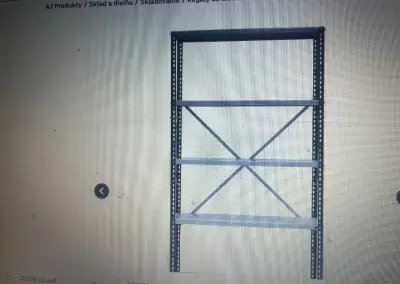 Kvalitne kovove montovane regale METAL DESIGN