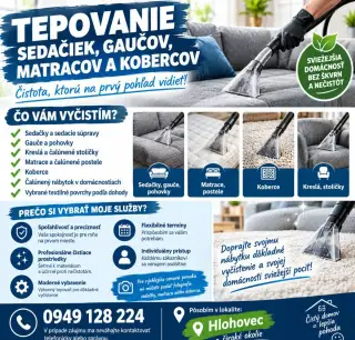 Tepovanie gaučov, sedačiek, matracov a kobercov