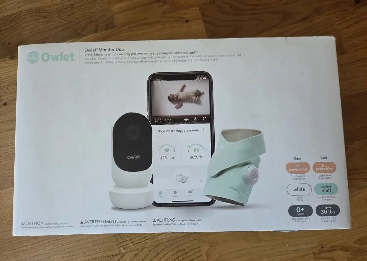 Owlet monitor duo kamera a ponožka