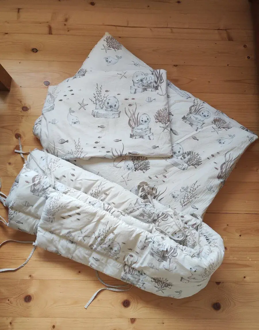 5-dielna súprava do postieľky Tuleň