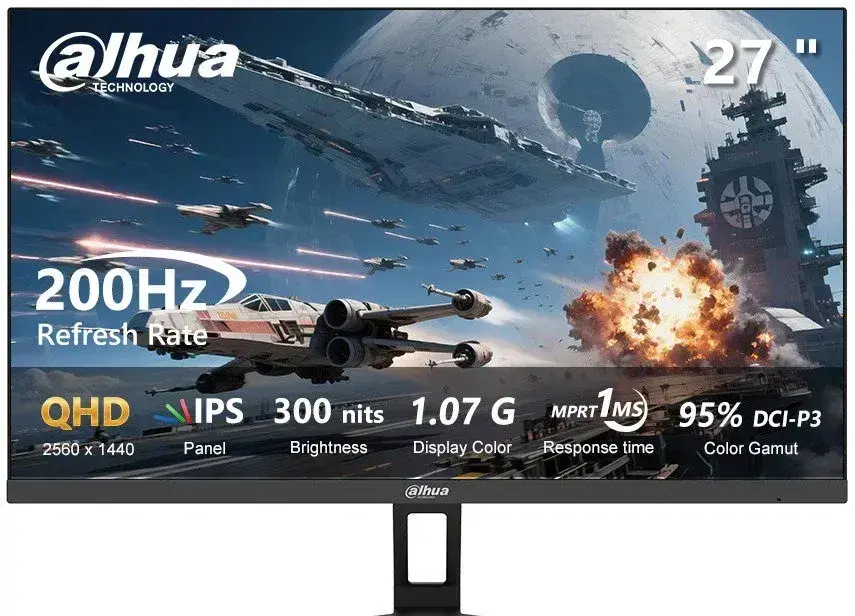 Herný monitor Dahua 27" QHD / IPS / 200Hz / 1ms