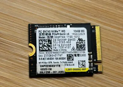 SSD 1TB -WD SN740 M.2 NvMe 2230 PCIe 4.0