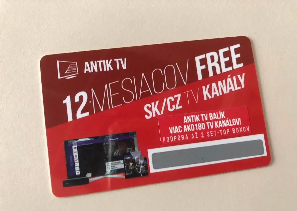 Antik TV kupon na 12 mesiacov