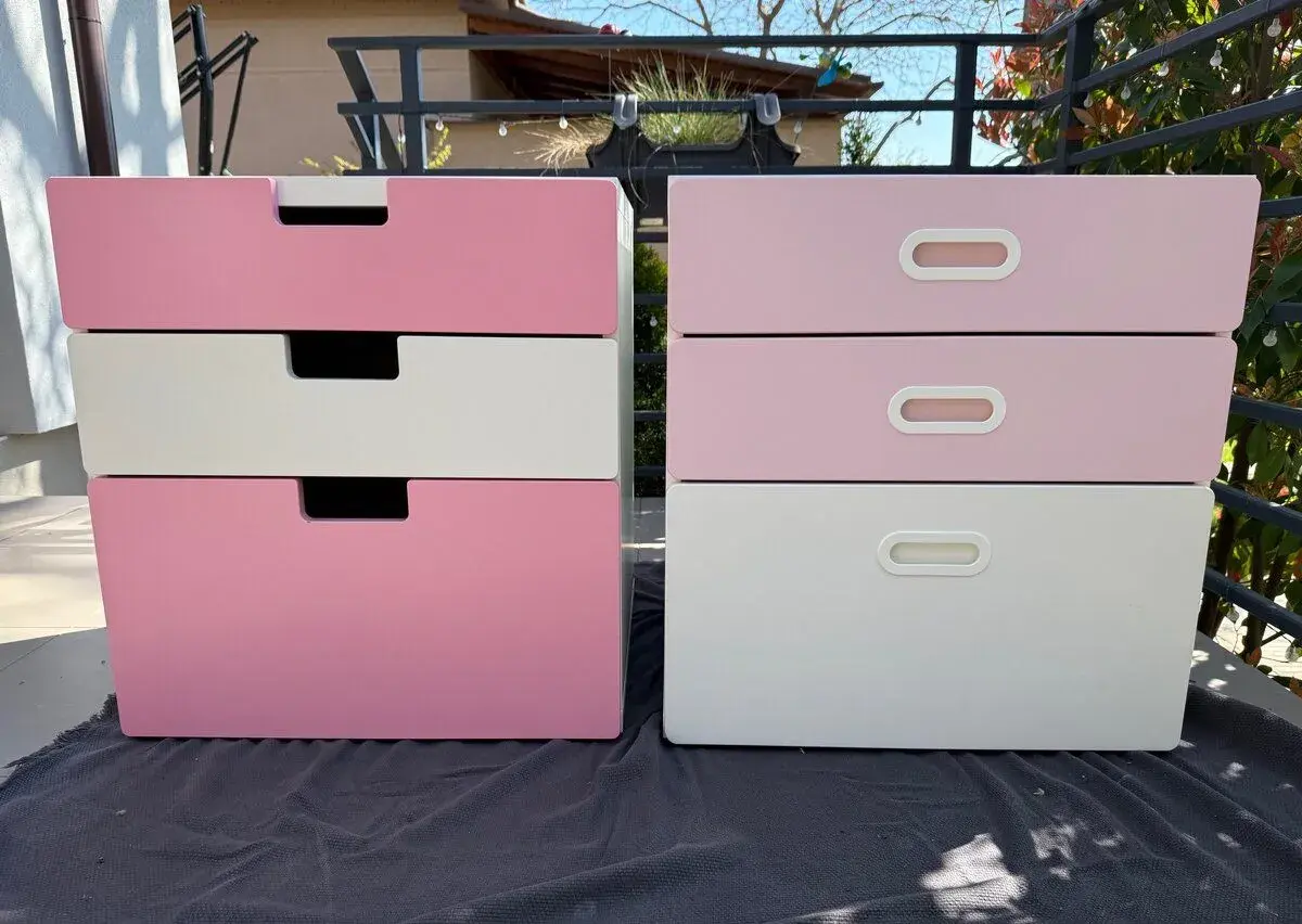 IKEA komody, skriňa a rastúci stôl