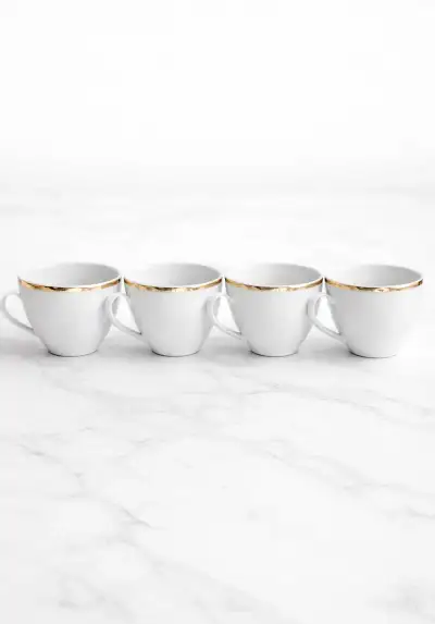 Sada porcelánových hrnčekov Bohemia Czechoslovakia