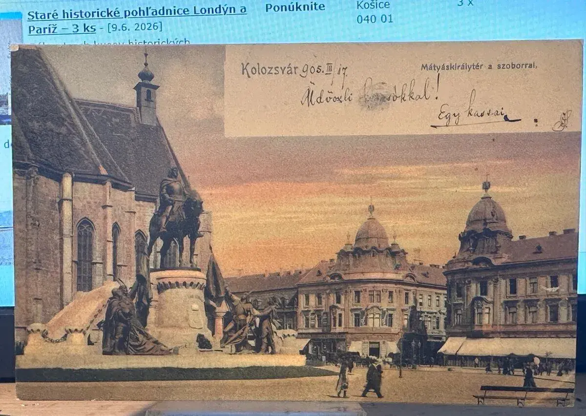 Historické pohľadnice Kolozsvár (Kluž), 2 ks, r. 1902 a 1905