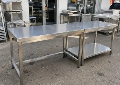 Nerezové gastro stoly – rôzne rozmery