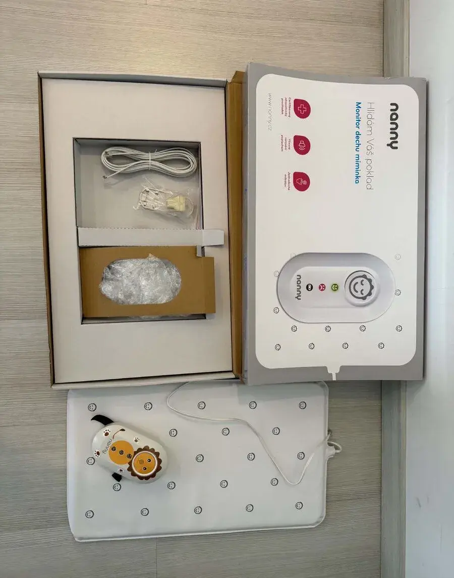 Monitor dychu Nanny – kompletné balenie s podložkou