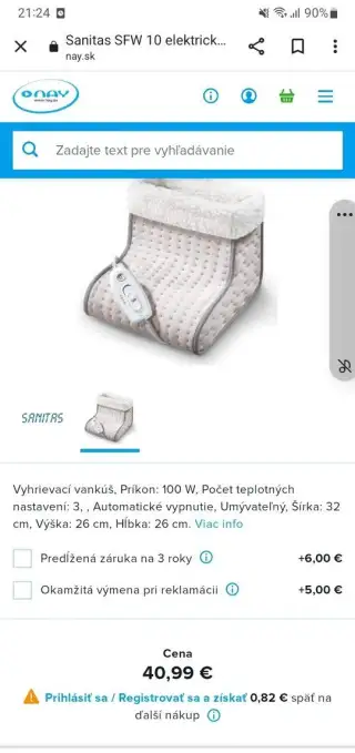 Vyhrievacia papučka- uplne nova za 25€ a ine