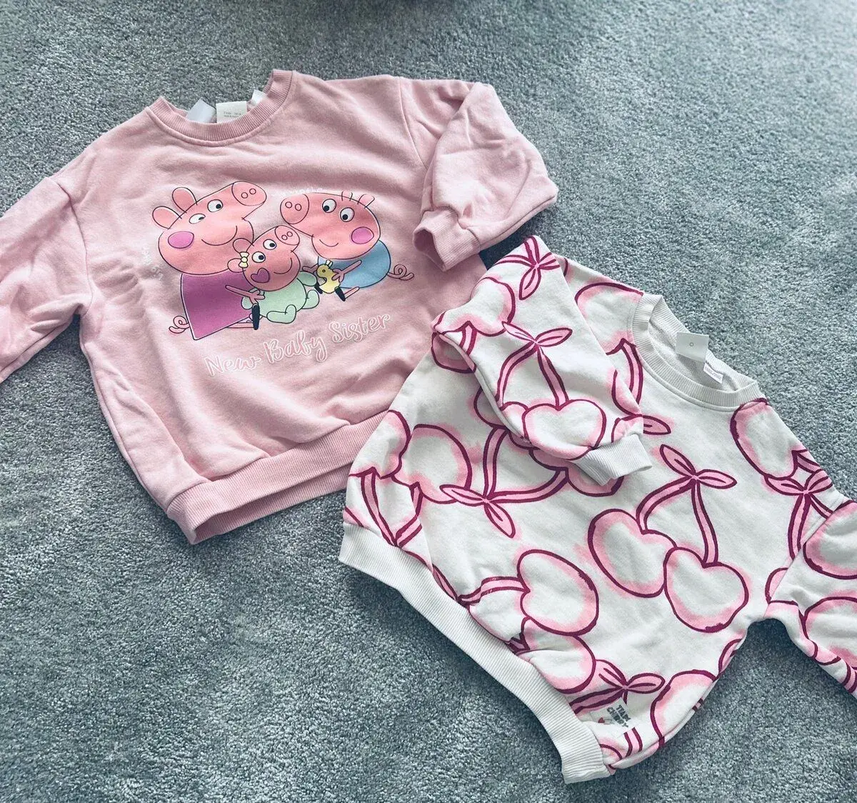 Zara 2x mikina pepa pig 116cm
