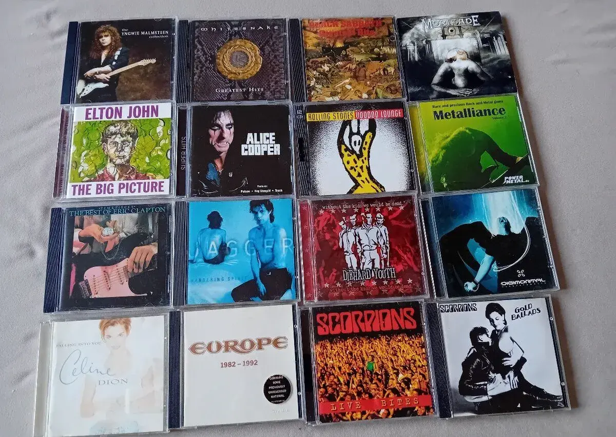 CD - metal, rock, pop (zoznam v inzerate)