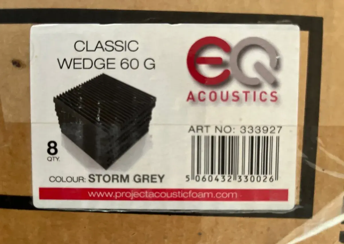 Akustická pena EQ Acoustics Classic Wedge 60 G)