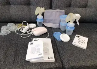 Elektrická + manuálna odsávačka mlieka Philips Avent