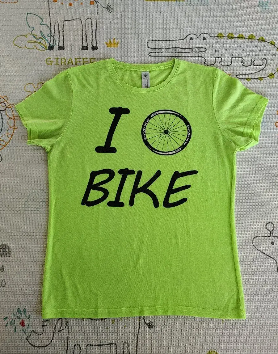 Dámske tričko I ride bike veľ. M