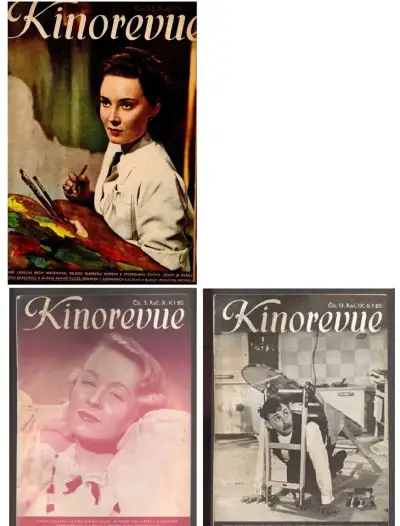 Časopisy z prvej republiky- KINOREVUE/HVEZDA a iné