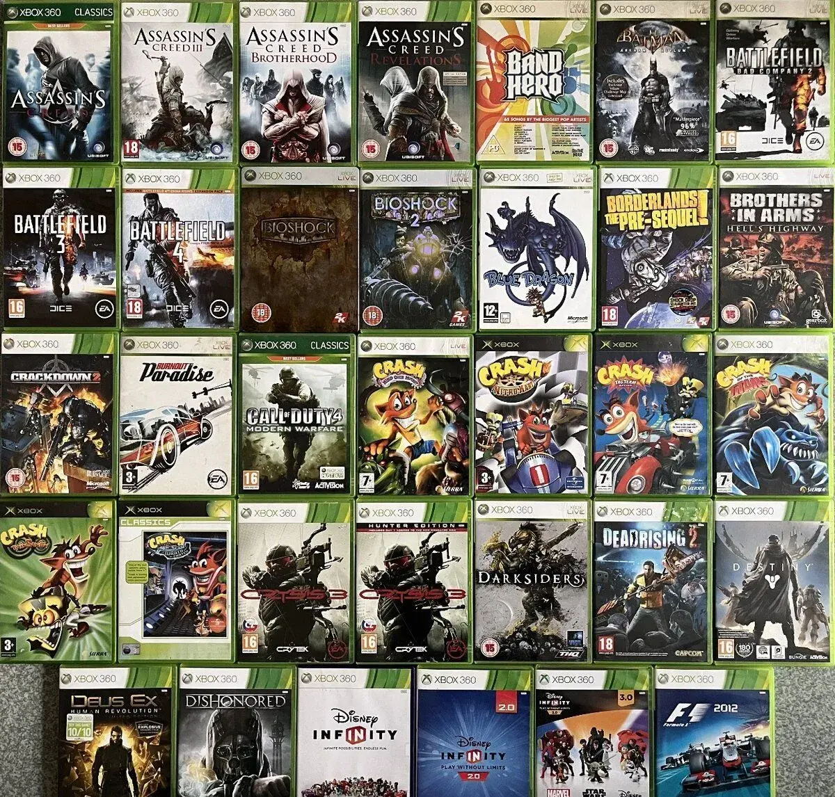 Hry na Xbox 360 (Crash, Kinect, FIFA, GTA)