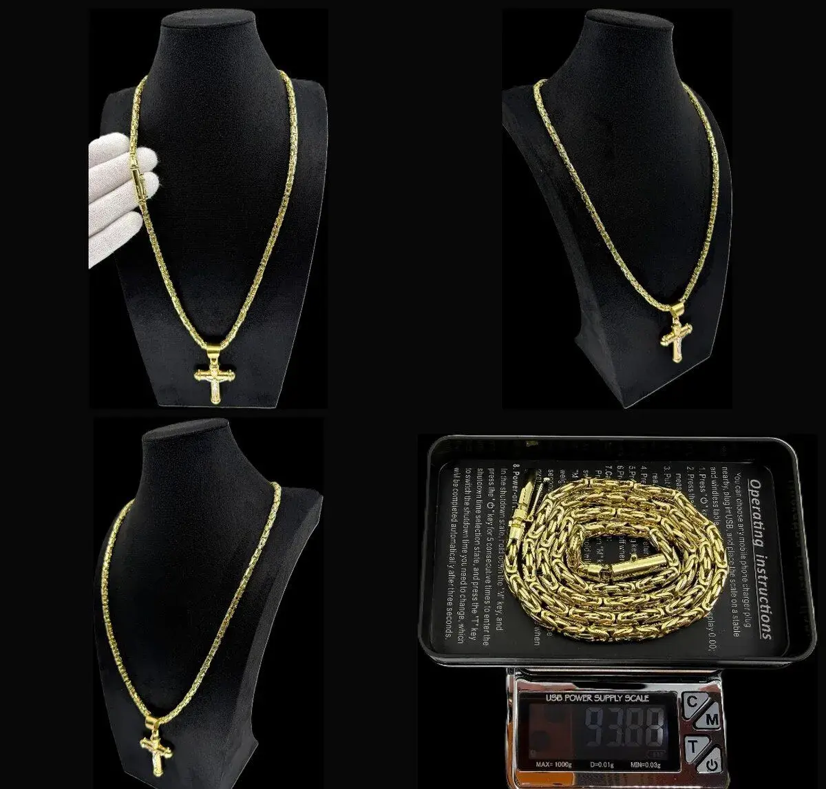 Zlatá retiazka Kráľovský vzor 14K 585 – 93,8 g / 64 cm