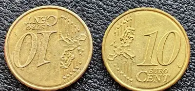 Mince 10 euro cent chyboražba