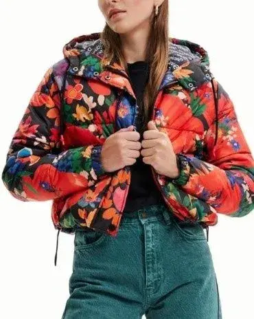 DESIGUAL nenosena moderna, stylova, trendy bunda/vetrovka L