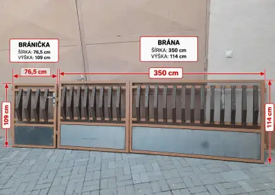 Plotová brána s bráničkou