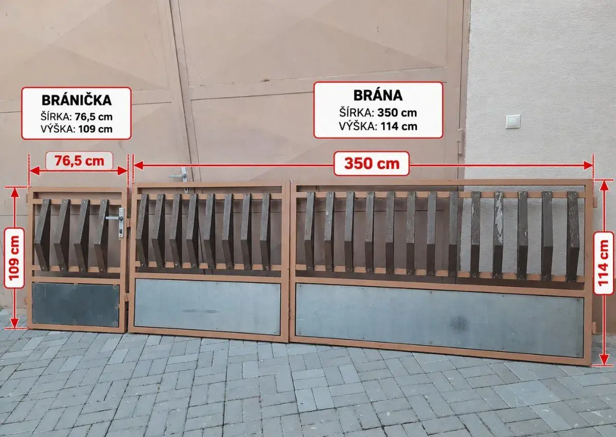 Plotová brána s bráničkou