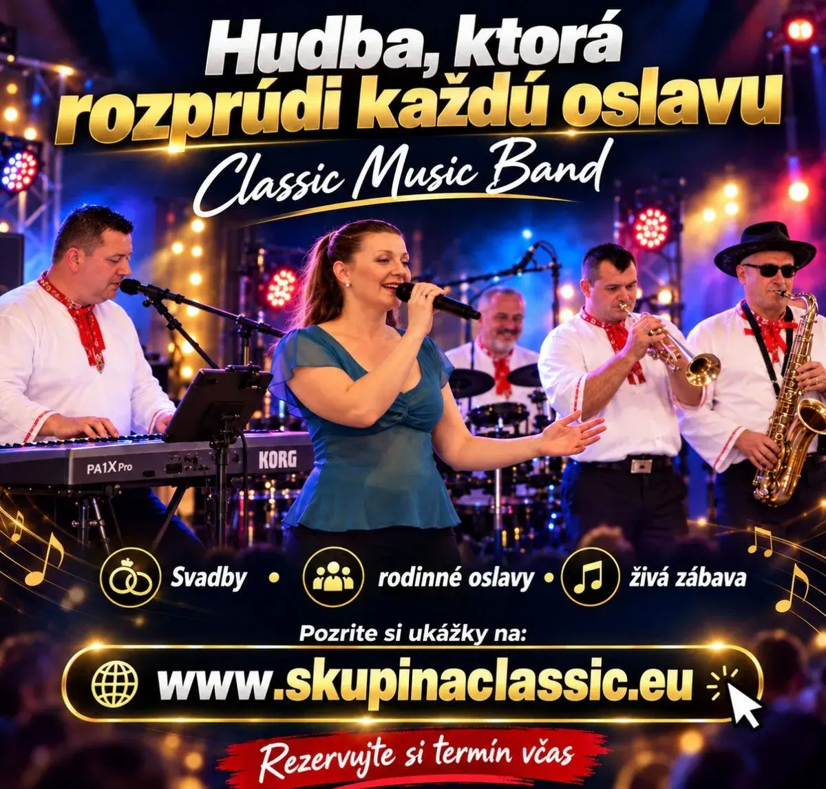 Chystáte svadbu alebo rodinnú oslavu? 🎶