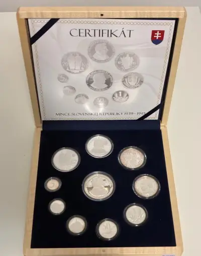 Strieborná sada slovenský štát