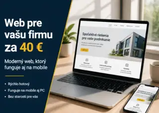 Spravím web pre vašu firmu – od 40€