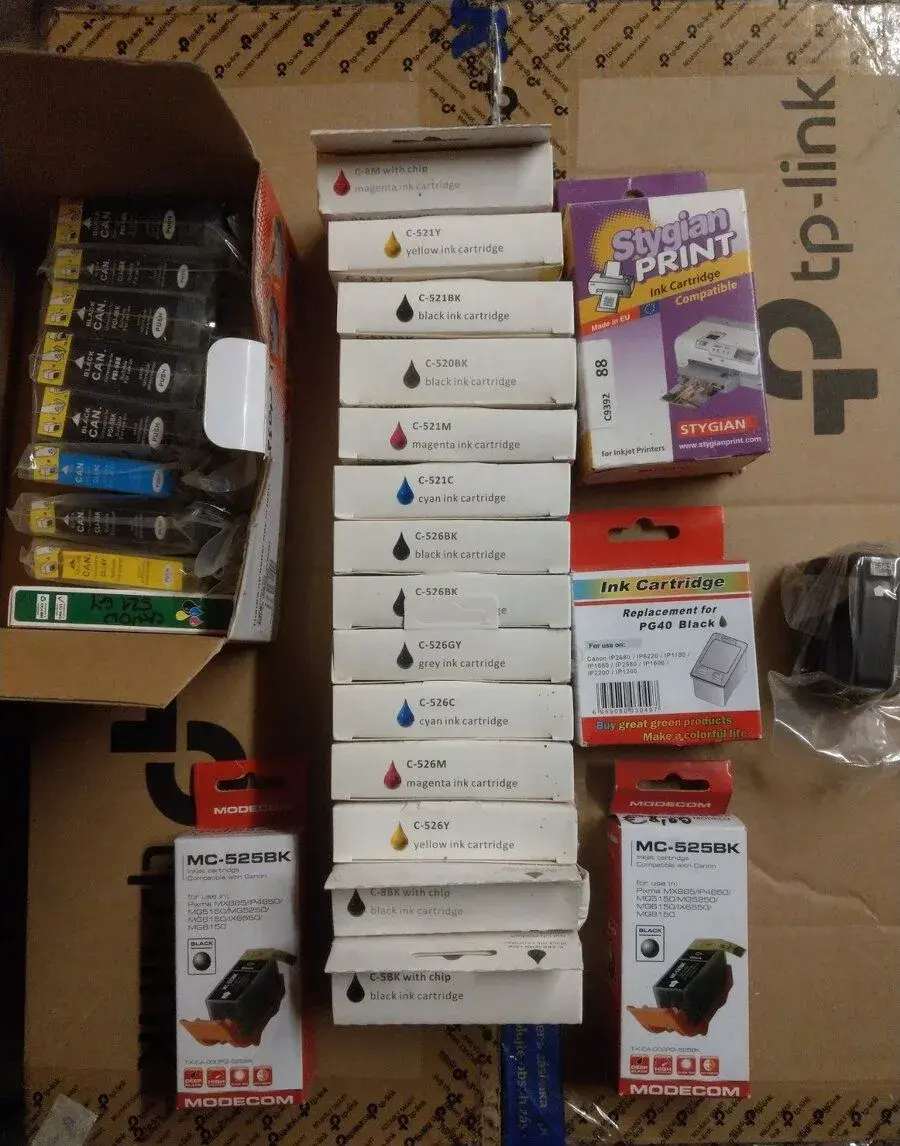 Nové cartridge atramentové náplne Canon, HP, Epson, Lexmark