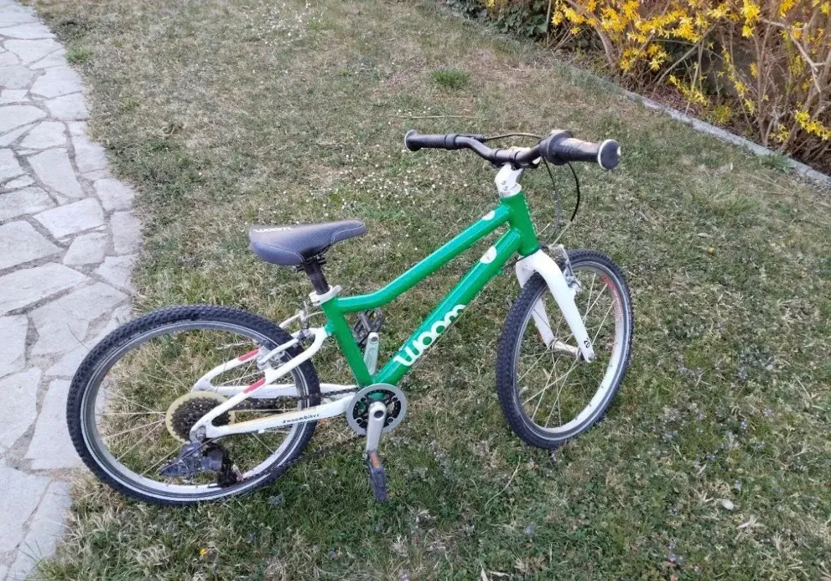 Detský bicykel Woom 4 zelený