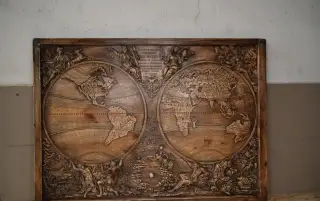 AkciaDrevený obraz Mapa sveta 115×80cm